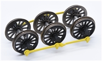 Class 08 Wheelset - Bright Pale Yellow Rods 32-124
