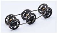 Wheelset - black for C Class Wainwright 0-6-0 Branchline model number 31-462A & 31-464A.  our old part number 460-117