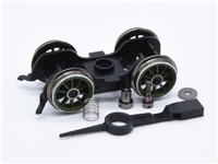 A2 4-6-2 Front bogie with fixing Screws/springs/coupling arm- green with white lining 31-525, 31-530, 31-527,
31-527K
