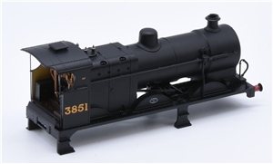 Loco Body - LMS Black (Johnson/Deeley Tender) - '3851' for 4F Branchline model number 31-880