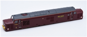 Body - 37706 West Coast Railways Maroon for Class 37/7 Branchline model number 32-390K