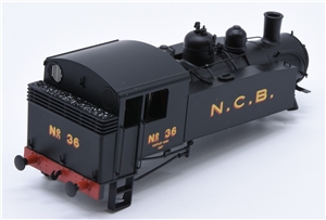 Body - 36 - National Coal Board Black livery for USA Tank 0-6-0 Branchline model number MR-107