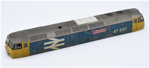 Body - BR Blue large logo 47537 'Sir Gwynnedd' Weathered for Class 47 Branchline model number 31-662Z & 31-662ZDS
