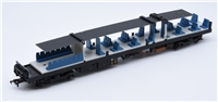 Class 150 DMU Running Chassis - Trailer Car - With PCB09A PCB10  Blue Seats & No Passengers 32-930/930SF