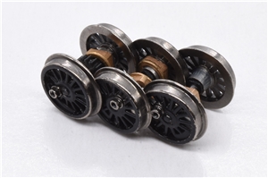 Set of 3 wheels from wheelset without Connecting rods for Class 64XX 0-6-0 Tank Graham Farish model 371-987