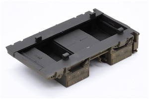 Battery Box - Black weathered with small yellow marks - ASM4 for Class 47 Branchline model number 31-655Z