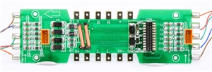 PCB - E3297#PCB01 Revision A 07/06/15
with 2 bottom lights & orange sockets for Class 66 Branchline model number 32-725