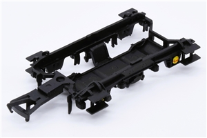 Power bogie frame - black with yellow axle boxes & red stripe for Class 121 single car DMU Branchline model number 35-525/SF