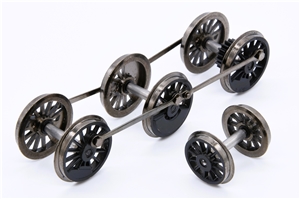 Wheelsets with pony wheel - black  for 56XX 0-6-2 Branchline model number 32-075