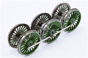 Wheelset - green with white inner & outer lining  for A1 4-6-2 Branchline model number 32-560.  our old part number 551-127