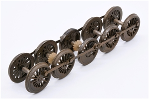 Driving wheels - heavily weathered black for 9F Branchline model number 32-850.  our old part number 850-003