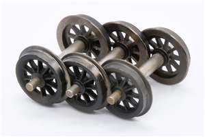 tender wheels - black - set 3 for 9F Branchline model number 32-850.  our old part number 500-124