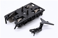 UnPowered Bogie - Plain Black - Outer for Car A + D (guard iron & moulded step) for Class 491 4-TC Unit Branchline model number 32-641Z/32-642Z/32-643Z/32-644Z/32-646Z