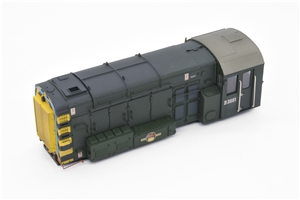 Class 08 Body - D3881 - BR Green Wasp Stripes - Weathered 32-116B