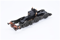 Class 40 Complete Bogie New Type - Black Weathered, Red Beam, Black & Red Pipes, Black Oval Buffers - Without Pony 32-492/SF