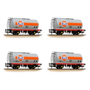 BR 45T TTA Tank Wagon 'Gulf' Grey & Orange (FOUR PACK)