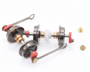 Quarry Hunslet Wheelset  - red cranks, dull rods 391-052