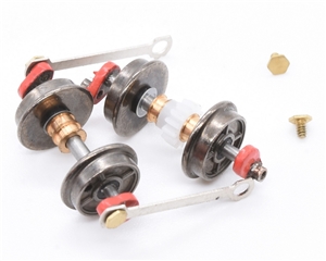 Quarry Hunslet Wheelset  - red cranks, silver rods 391-053