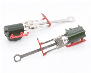 Quarry Hunslet Valvegear - Green Cylinders Silver Rods 391-053