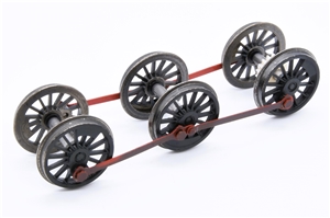 Wheelset - black weathered red rods for 57XX & 8750 pannier- new  Branchline model number 32-200