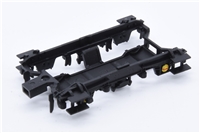 Power bogie frame - black with yellow axle boxes & red stripe for Class 121 single car DMU Branchline model number 35-525/SF