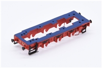 Red Underframe with Blue footplate - Black buffers and Black steps for Class 08 Graham Farish model 371-020K