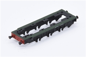 Black Underframe with green footplate - red buffer beam,black buffers - no steps for Class 08 Graham Farish model 371-021A
