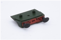 Buffer Beam bottom part with buffers attached - Green for Class 31 Graham Farish model 371-110