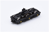 Complete Bogies - Black with yellow axle boxes - Without coupling - new shorter type, nem pocket for Class 37 Graham Farish model 371-167