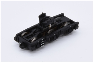 Complete Power Bogie - Black with white striped steps and small white dots - No coupling or pocket for Class 60 Graham Farish model 371-350/351