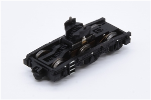Complete Power Bogie - Black with white striped steps and small white dots - With Coupling for Class 60 Graham Farish model 371-350/351