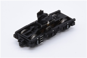 Complete Power Bogie - Black with white striped steps , white dots and lines each side - With Coupling for Class 60 Graham Farish model 371-350K
